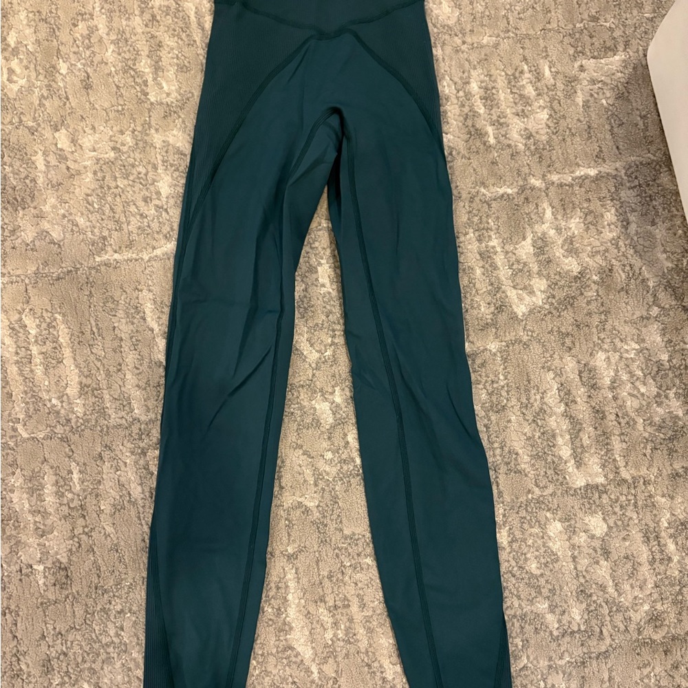 aerie off line Deep Teal High-Rise Leggings